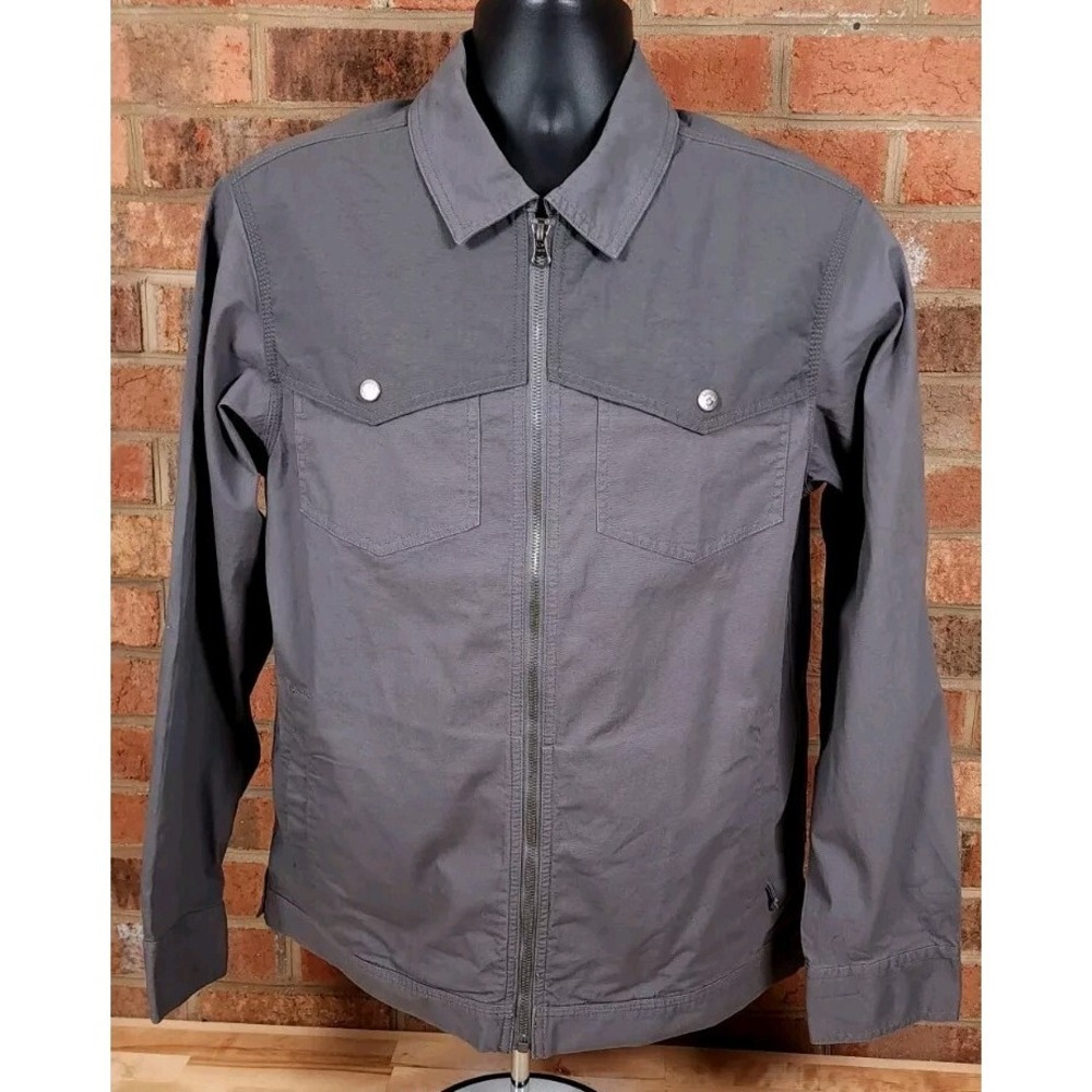 Mountain Khakis All Mountain Mens Small Jacket Relaxed Fit Gray Full Zip NEW